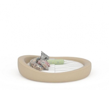 Modern Round Bed-ID:518057114
