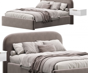 Modern Double Bed-ID:358437068