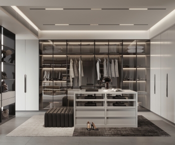 Modern Clothes Storage Area-ID:439744958