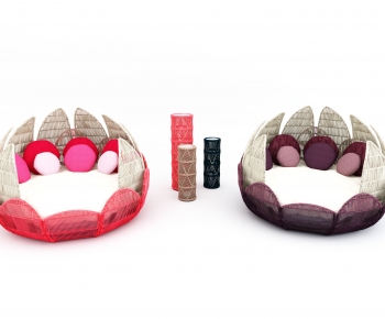 Modern Round Bed-ID:341522939