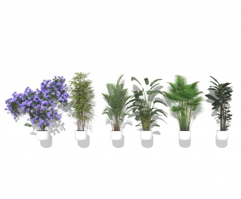 Modern Potted Green Plant-ID:910257103