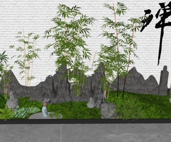 新中式景观植物小品-ID:336541898