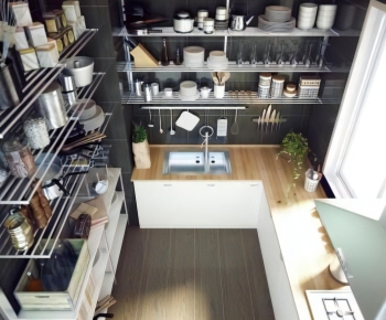 Modern Kitchen Cabinet-ID:713310967