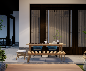 New Chinese Style Tea Tables And Chairs-ID:546534063