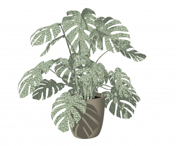 Modern Ground Green Plant Potted Plants-ID:808346997