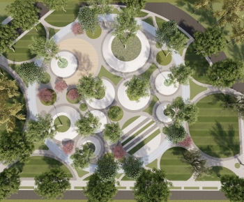 Modern Park Landscape-ID:283687112