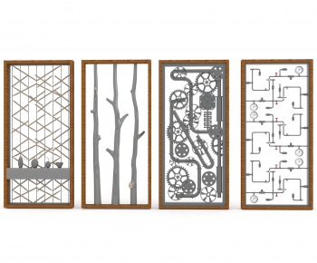 Modern Metal Screen Partition-ID:758306986