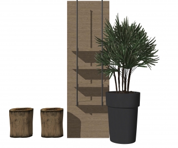 Modern Ground Green Plant Potted Plants-ID:519139055