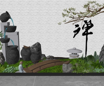 New Chinese Style Plant Landscaping-ID:638195048