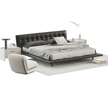 Modern Double Bed-ID:344563019