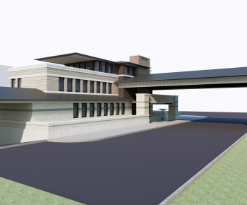 Modern Architecture Of Artistic Style-ID:128595113