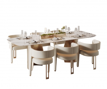 Modern Dining Table And Chairs-ID:363878015