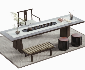 New Chinese Style Tea Tables And Chairs-ID:882994897