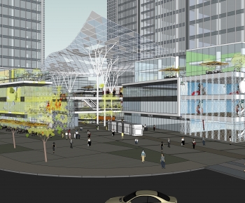 Modern Appearance Of Commercial Building-ID:251595027