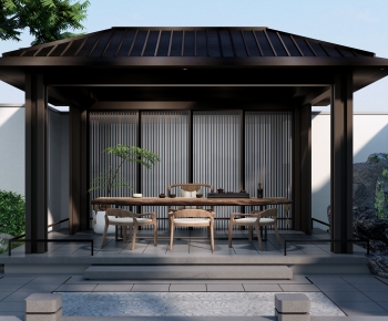 New Chinese Style Courtyard/landscape-ID:594475989