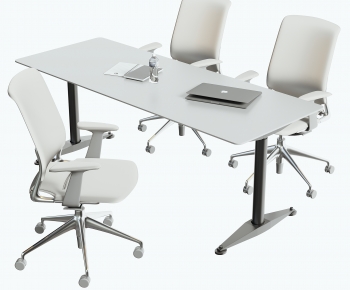 Modern Office Desk And Chair-ID:386581901