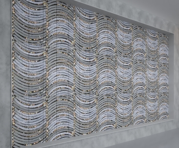 New Chinese Style TV Wall-ID:616283895