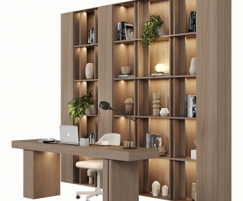 Modern Office Desk And Chair-ID:816643007