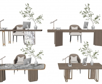 Modern Computer Desk And Chair-ID:988332037