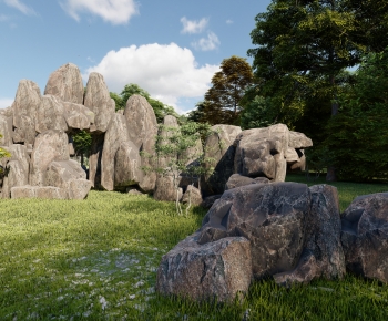 New Chinese Style Rockery Waterscape-ID:189727077