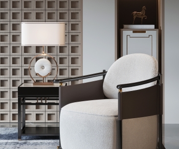 New Chinese Style Single Sofa-ID:348269955