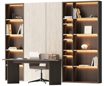 Modern Office Desk And Chair-ID:304555896