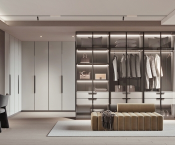 Modern Clothes Storage Area-ID:698138004