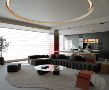 Modern A Living Room-ID:929771904