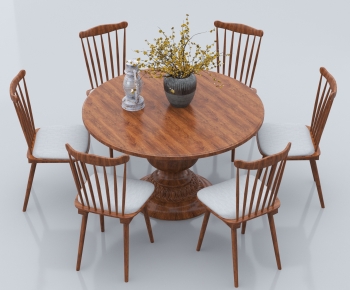 Nordic Style Dining Table And Chairs-ID:937129974
