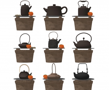 Wabi-sabi Style Tea Set-ID:660142908