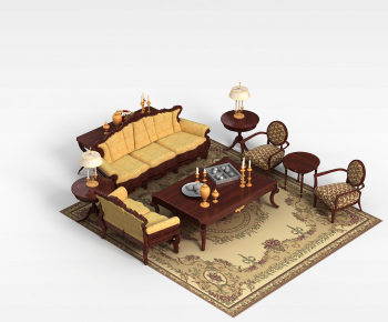 European Style Sofa Combination-ID:308744918