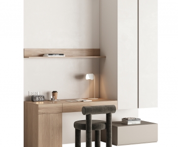 Modern Computer Desk And Chair-ID:453537947