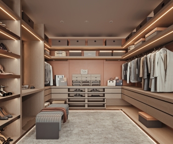 Modern Clothes Storage Area-ID:882899814