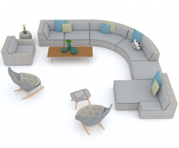 Modern Outdoor Sofa-ID:796664959