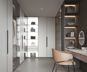 Modern Clothes Storage Area-ID:237638952