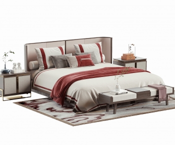 New Chinese Style Double Bed-ID:525563963