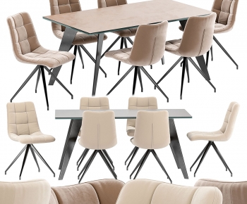 Modern Dining Table And Chairs-ID:864439019