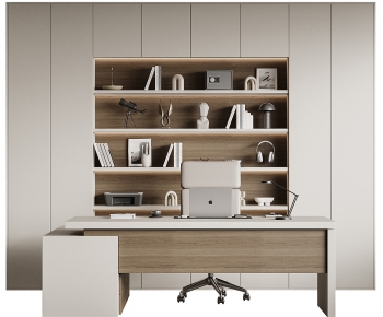 Modern Office Desk And Chair-ID:105133069