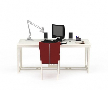 Modern Computer Desk And Chair-ID:472500095