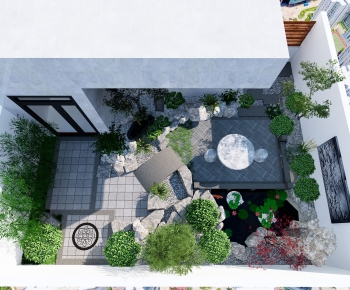 New Chinese Style Courtyard/landscape-ID:803385022