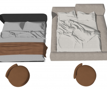 Modern Double Bed-ID:520451123