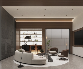 Modern A Living Room-ID:370430956