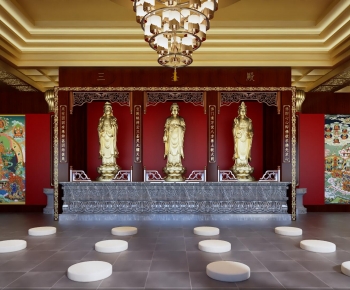 New Chinese Style Buddhist Temples-ID:844413049
