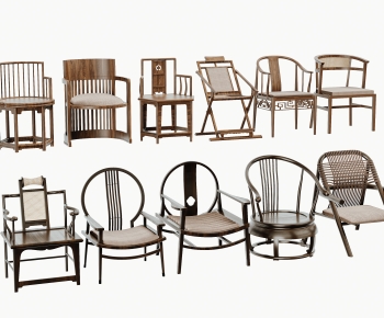 New Chinese Style Lounge Chair-ID:462296969