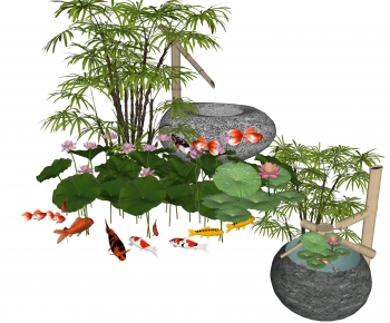 New Chinese Style Rockery Waterscape-ID:208857064