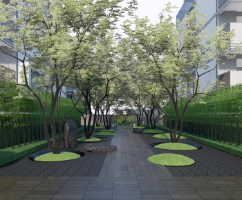 New Chinese Style Courtyard/landscape-ID:323425052