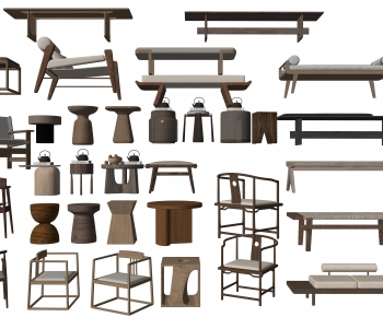 New Chinese Style Bench-ID:680970917