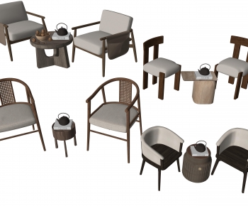 New Chinese Style Lounge Chair-ID:110390908