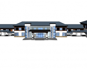 New Chinese Style Architecture Of Artistic Style-ID:953658108