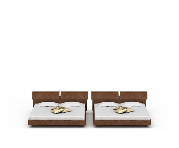 Modern Double Bed-ID:730710039